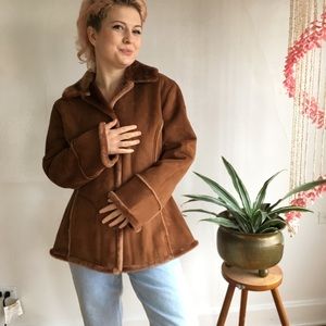 HudsonPlace Vintage Faux Fur Coat
